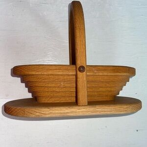 Collapsible Oak Basket